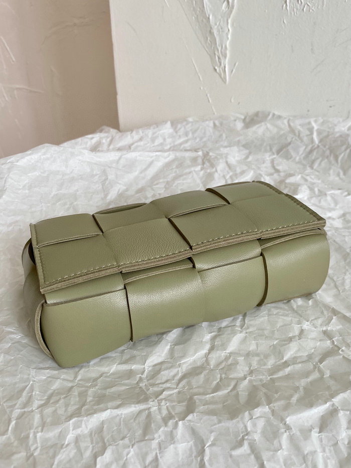 Bottega Veneta Lambskin Mini Cassette Green B69367