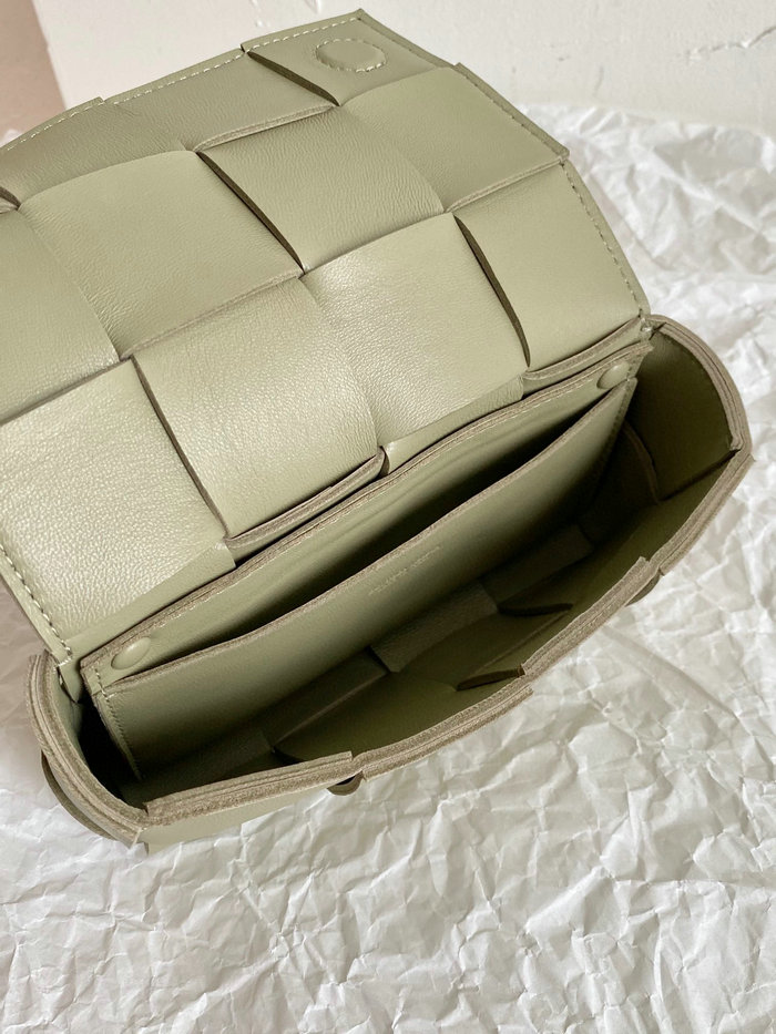 Bottega Veneta Lambskin Mini Cassette Green B69367