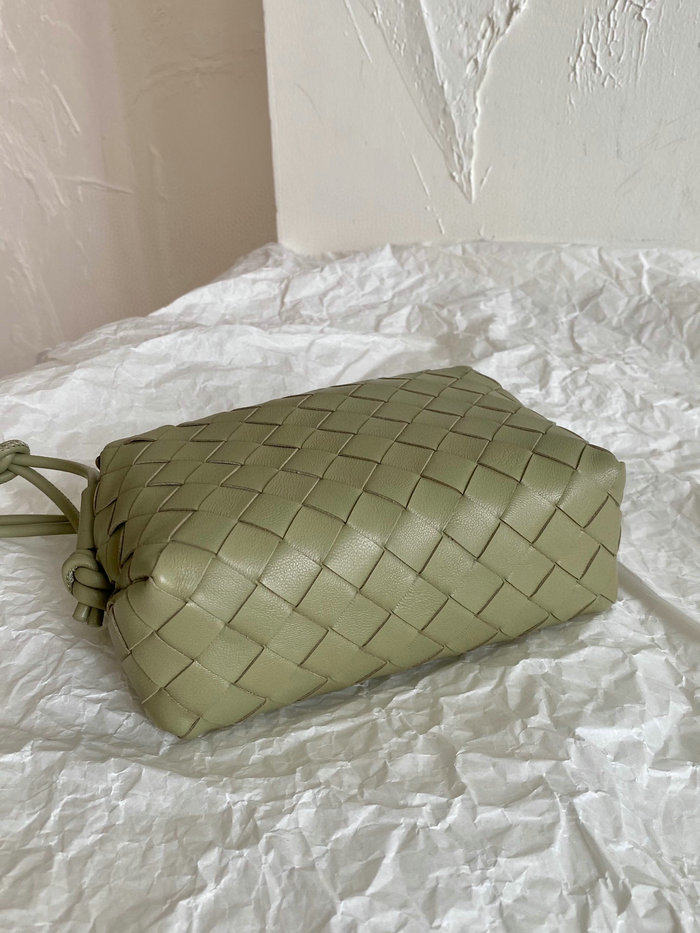 Bottega Veneta Loop Mini Leather Shoulder Bag Green B66881