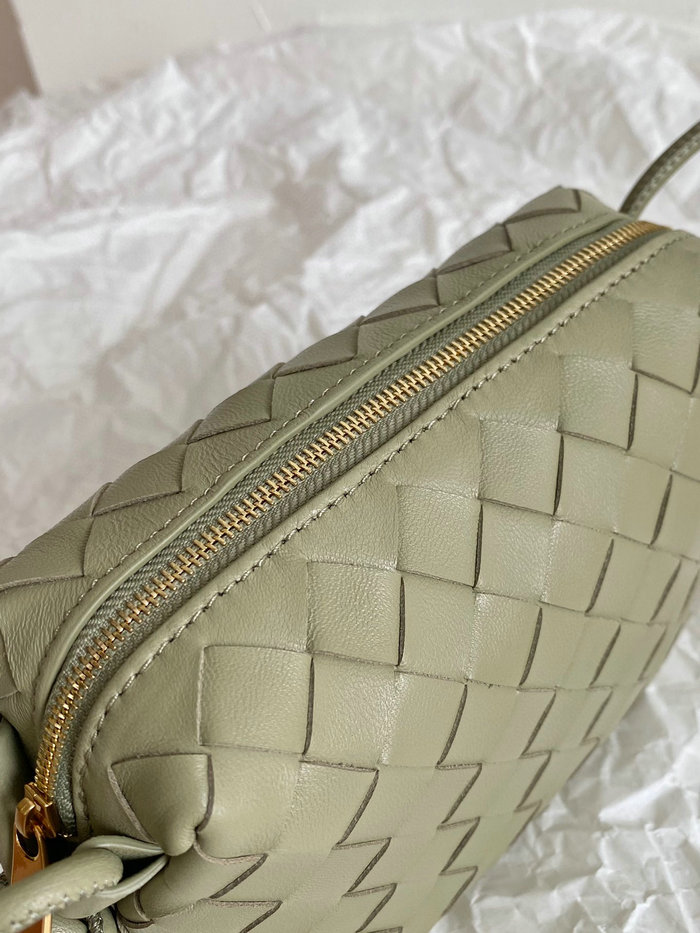 Bottega Veneta Loop Mini Leather Shoulder Bag Green B66881