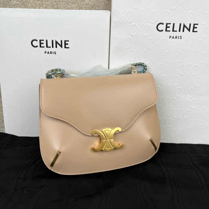 Celine Chain Besace Triomphe Beige C199723