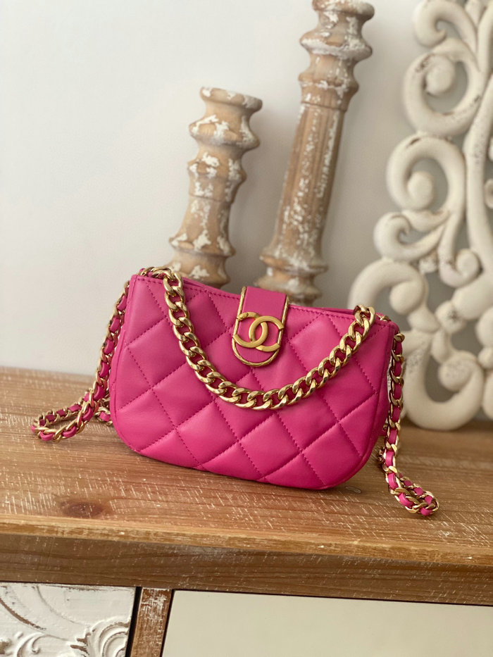 Chanel SMALL HOBO BAG Pink AS3475