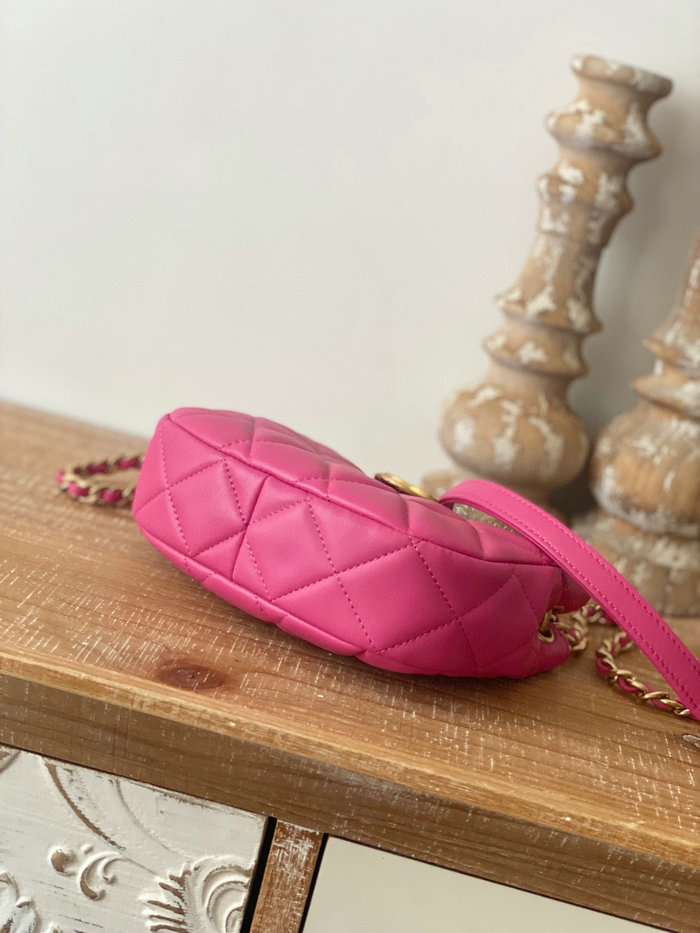 Chanel SMALL HOBO BAG Pink AS3475