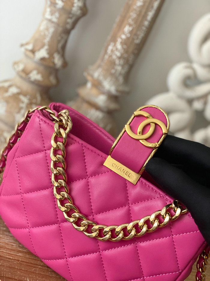 Chanel SMALL HOBO BAG Pink AS3475