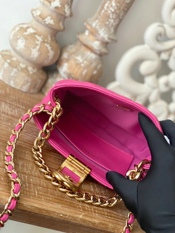 Chanel SMALL HOBO BAG Pink AS3475