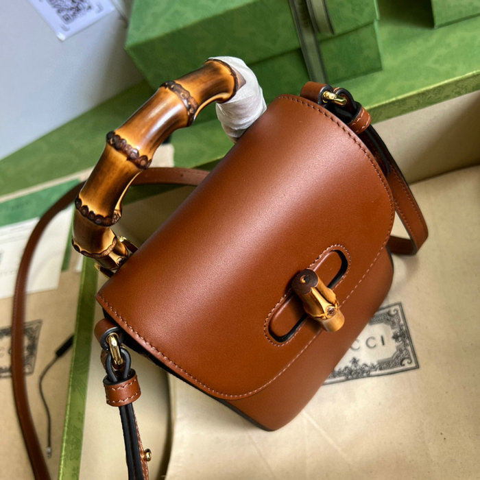 Gucci Bamboo mini handbag Brown 702106