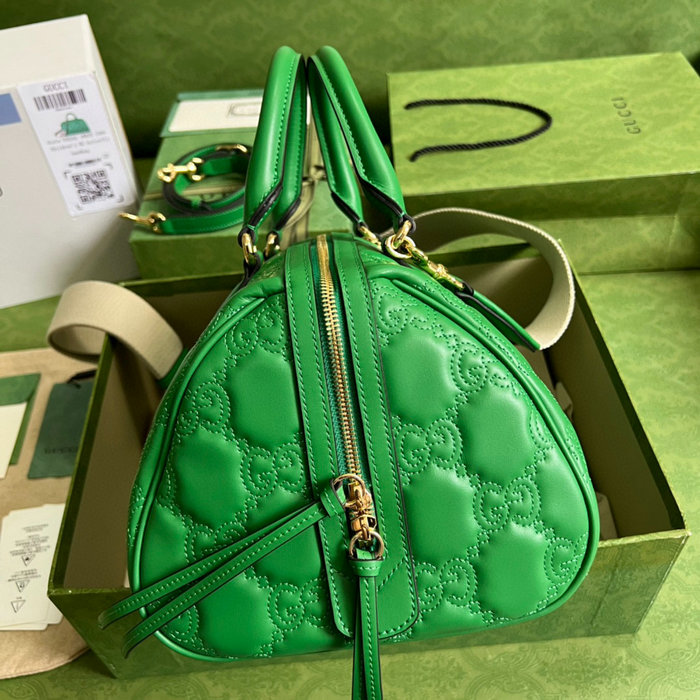 Gucci GG Matelasse leather medium bag Green 702242