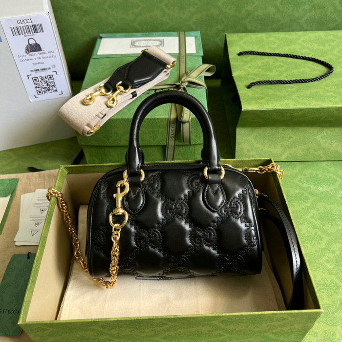 Gucci GG Matelasse leather mini bag Black 702251