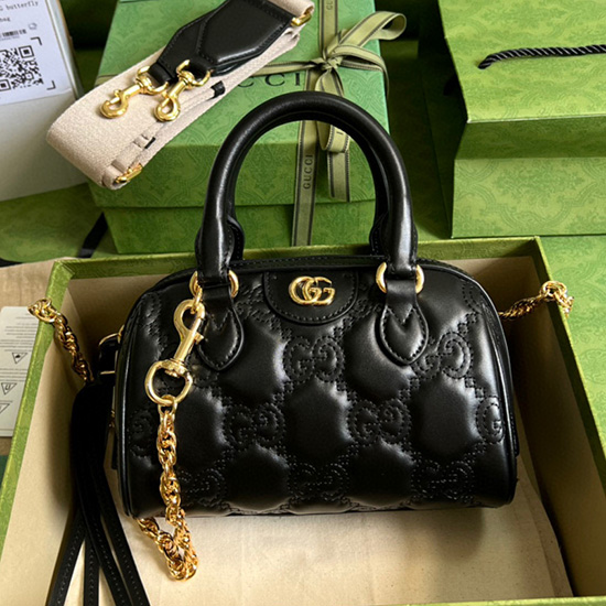 Gucci GG Matelasse leather mini bag Black 702251