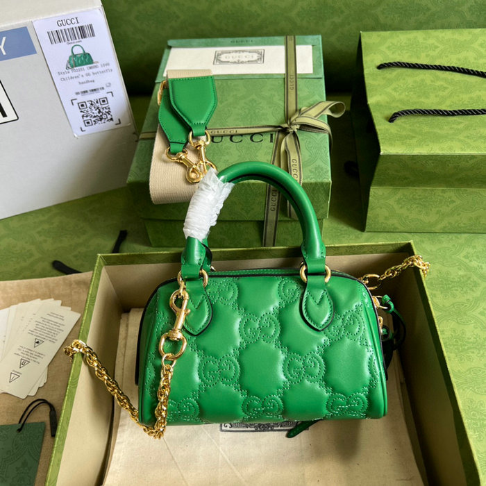 Gucci GG Matelasse leather mini bag Green 702251