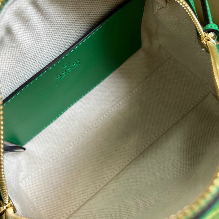 Gucci GG Matelasse leather mini bag Green 702251