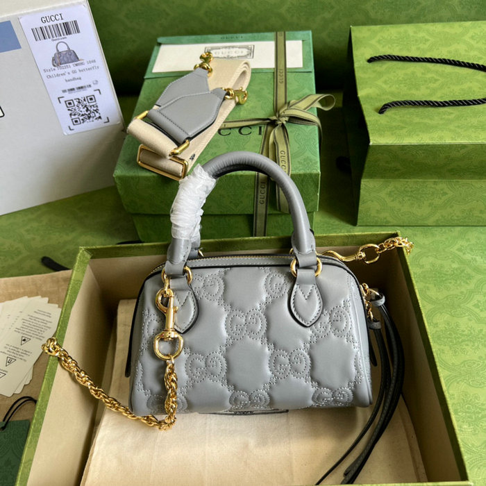 Gucci GG Matelasse leather mini bag Grey 702251