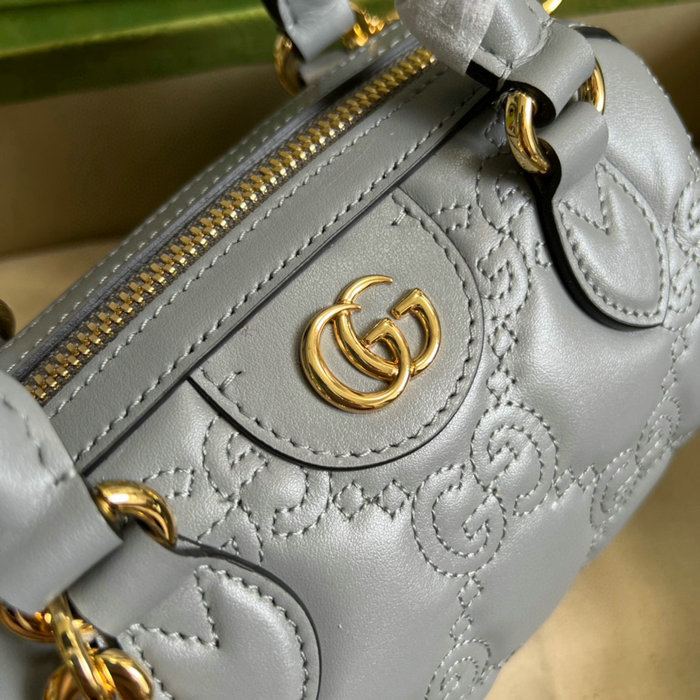 Gucci GG Matelasse leather mini bag Grey 702251