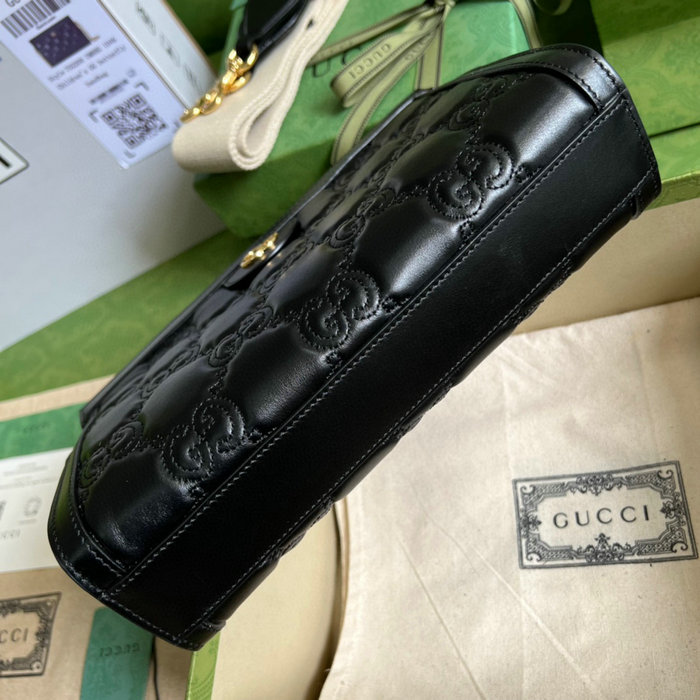 Gucci GG Matelasse leather small bag Black 702200