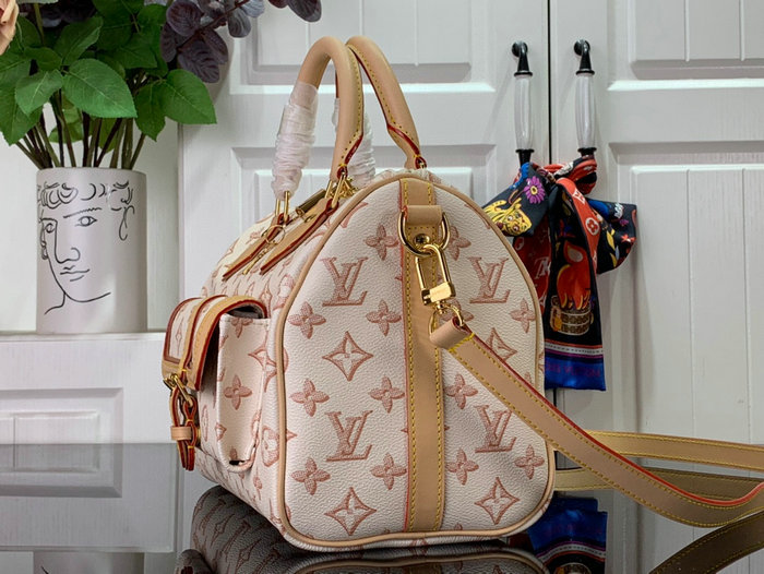 Louis Vuitton Speedy Bandouliere 25 BAG Beige M20852