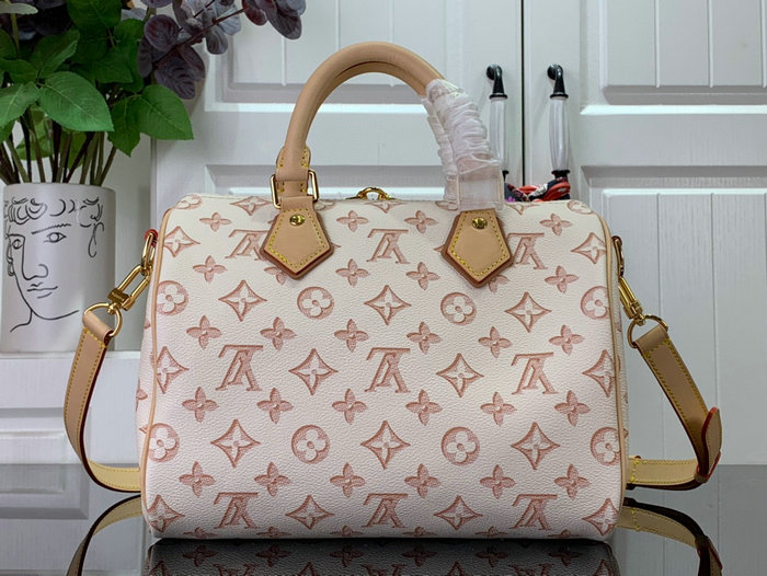 Louis Vuitton Speedy Bandouliere 25 BAG Beige M20852