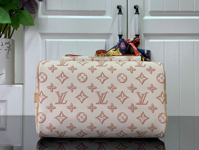 Louis Vuitton Speedy Bandouliere 25 BAG Beige M20852