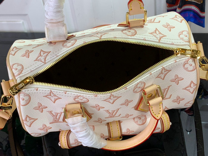 Louis Vuitton Speedy Bandouliere 25 BAG Beige M20852