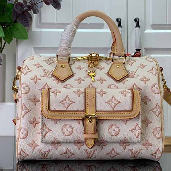 Louis Vuitton Speedy Bandouliere 25 BAG Beige M20852