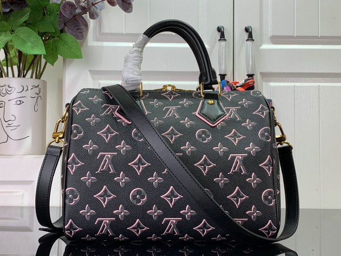 Louis Vuitton Speedy Bandouliere 25 BAG Black M20852