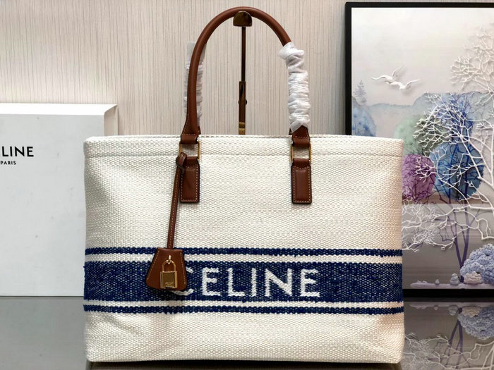 Celine Horizontal Cabas Plein Soleil Bag Blue C190062