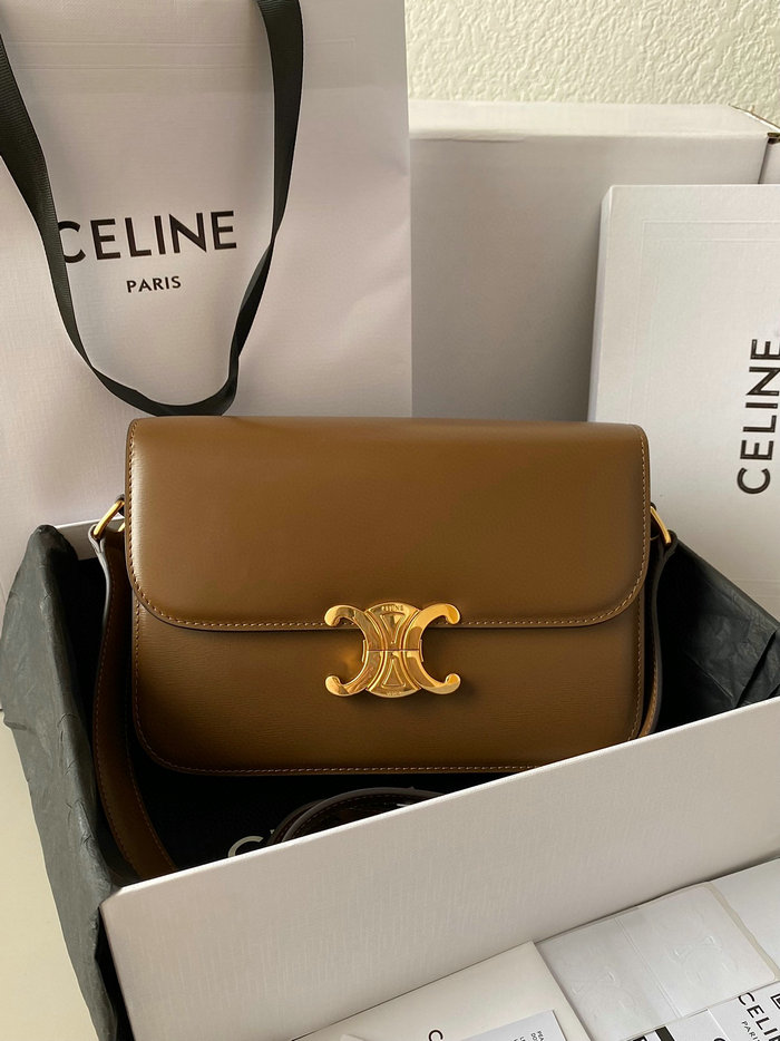 Celine Medium Triomphe Bag Brown CL35023