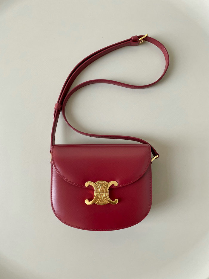 Celine Teen Besace Triomphe Red C35022