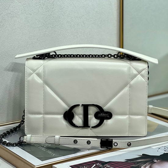 Dior 30 Montaigne Chain Bag with Handle White M9215