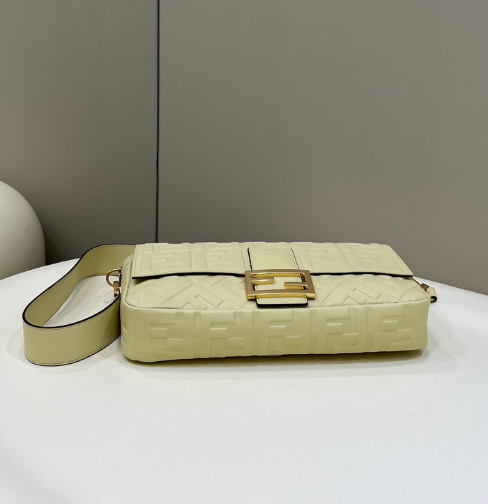 Fendi Baguette Leather Bag Yellow F0192