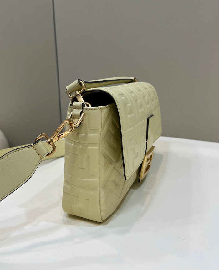 Fendi Baguette Leather Bag Yellow F0192