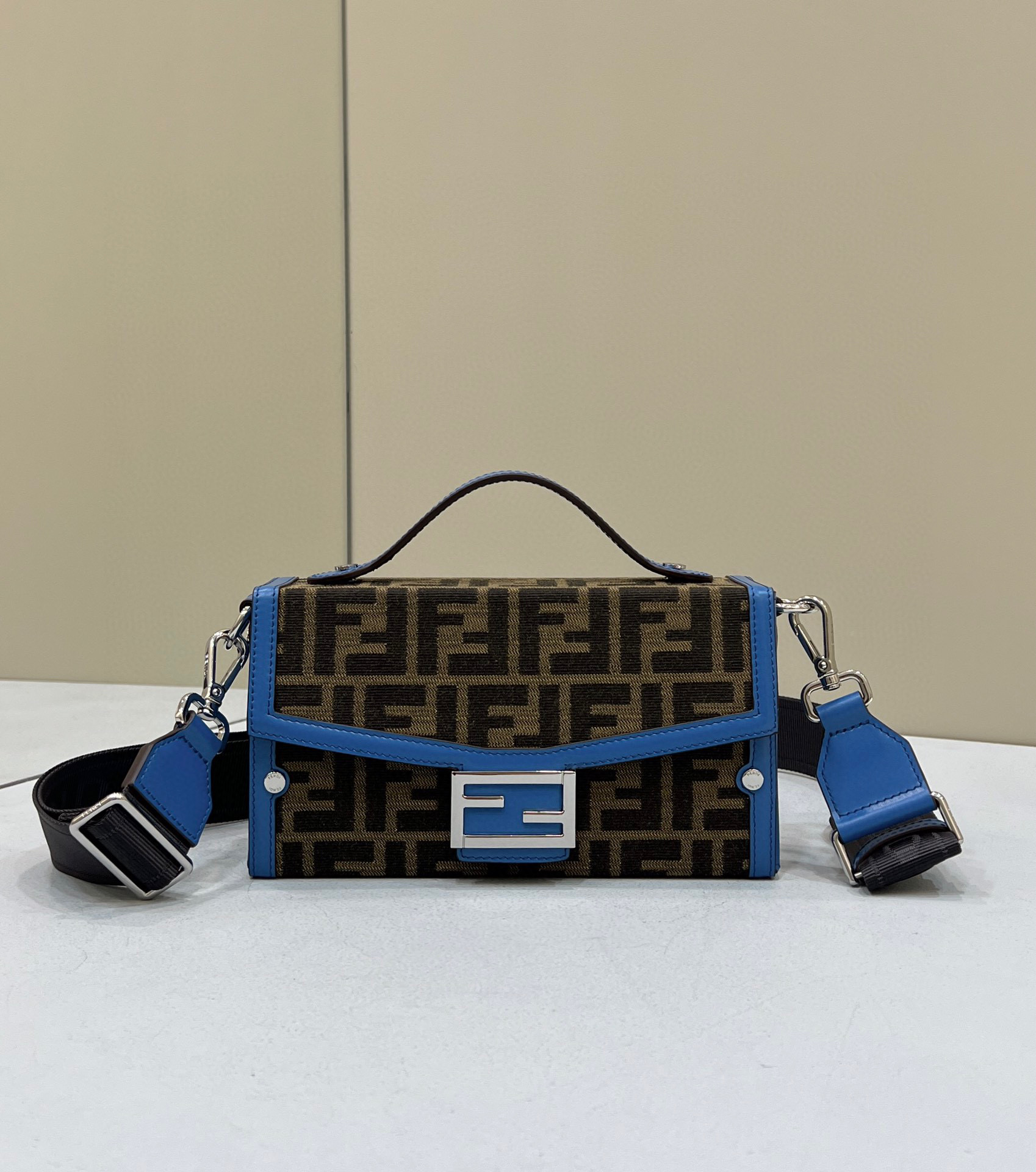 Fendi Baguette Soft Trunk Blue F80102