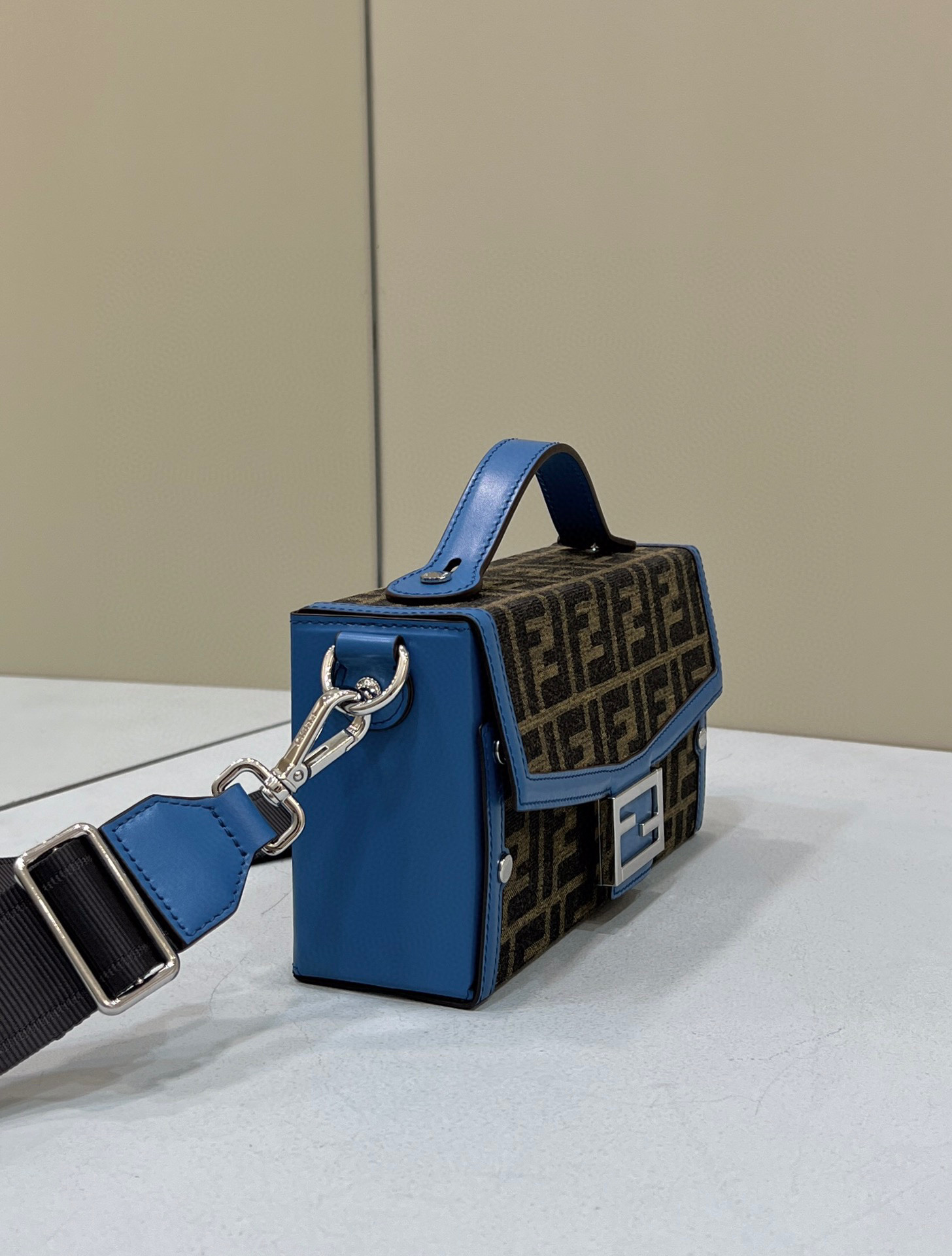 Fendi Baguette Soft Trunk Blue F80102