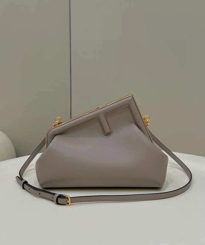 Fendi First small leather bag Grey F80018