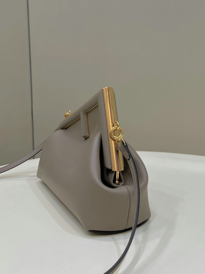 Fendi First small leather bag Grey F80018