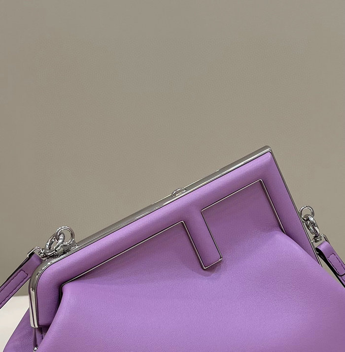 Fendi First small leather bag Purple F80018