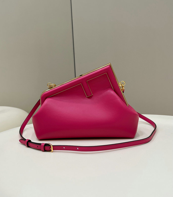 Fendi First small leather bag Rose F80018