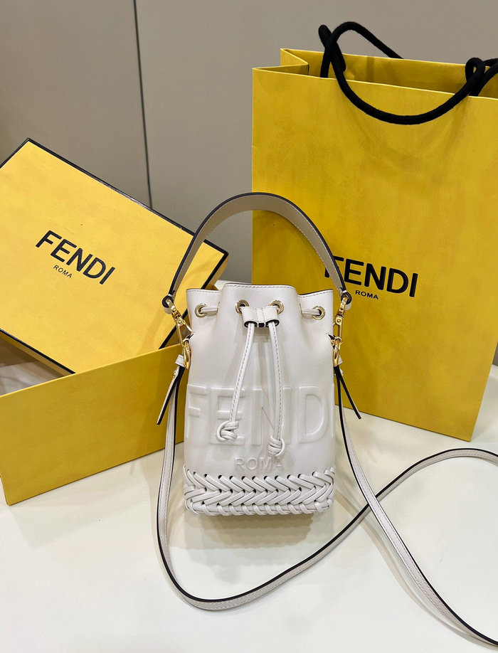 Fendi Mon Tresor leather mini-bag White F8537