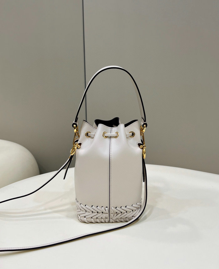 Fendi Mon Tresor leather mini-bag White F8537