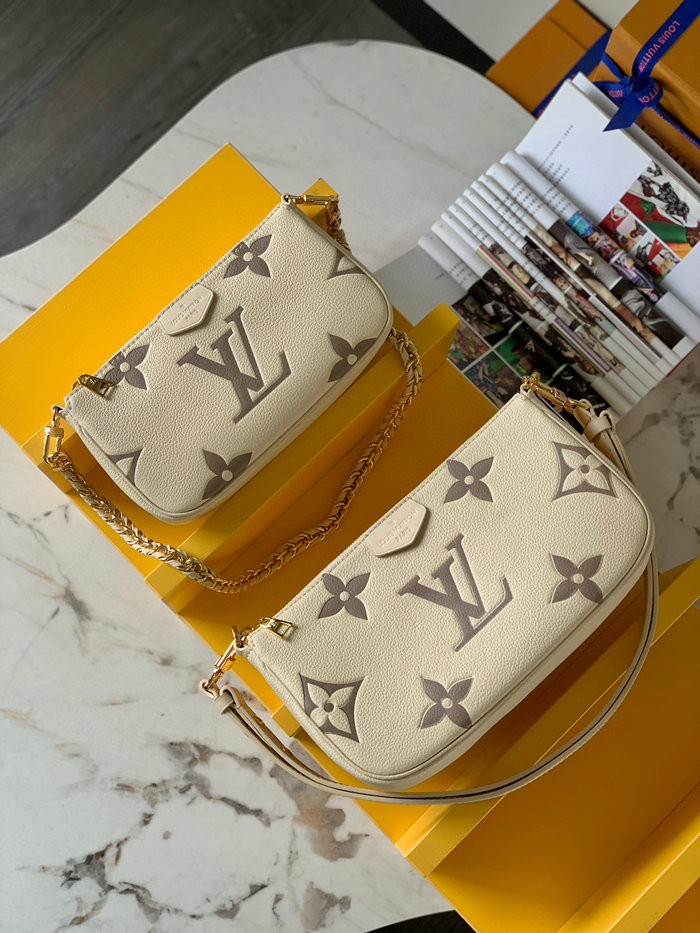 Louis Vuitton Multi Pochette Accessoires Cream M45777