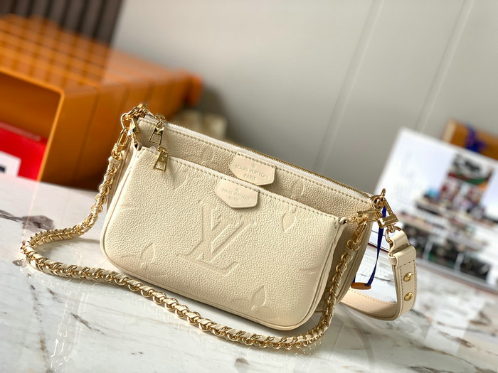 Louis Vuitton Multi Pochette Accessoires Cream M80399