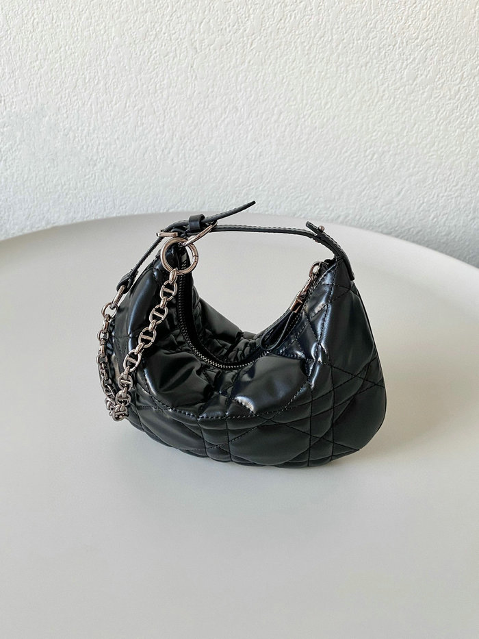 Mini Dior Caro Tulip Bag Black S5139