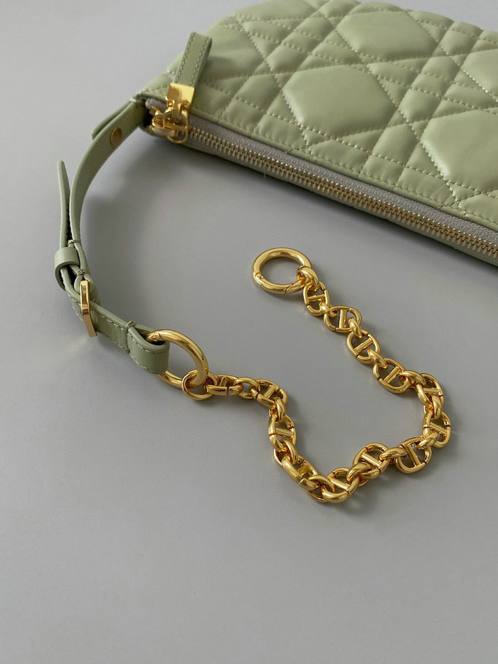 Mini Dior Caro Tulip Bag Green S5139