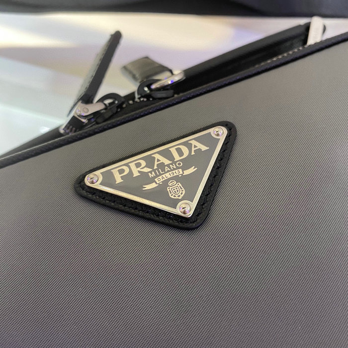 Prada Brique Nylon Bag Grey 2VH069