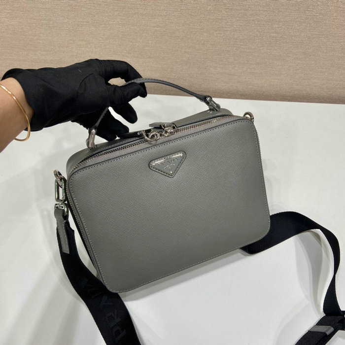 Prada Brique Saffiano leather bag Grey 2VH069