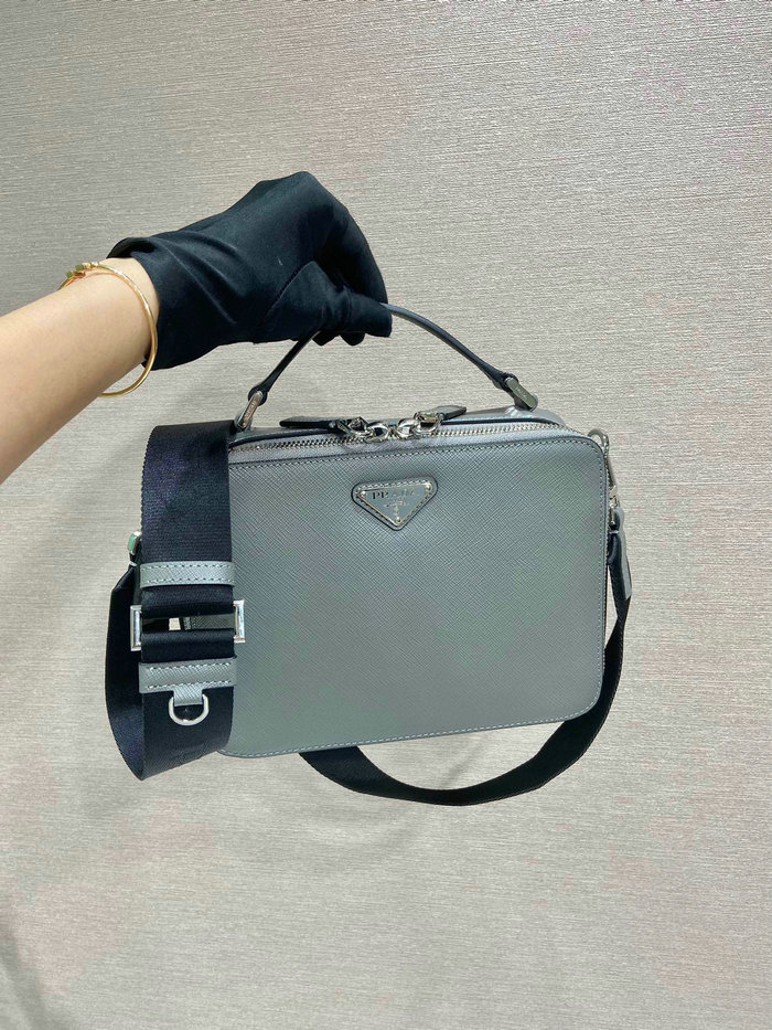 Prada Brique Saffiano leather bag Grey 2VH069