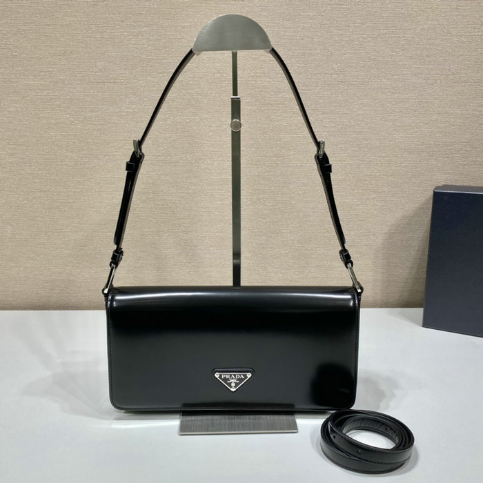 Prada Brushed leather Prada Femme bag Black 1BD323