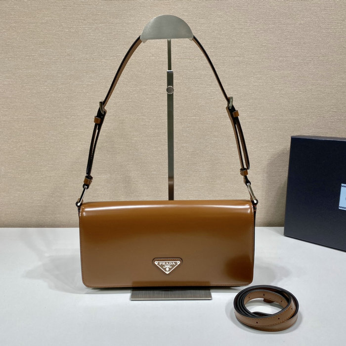 Prada Brushed leather Prada Femme bag Brown 1BD323