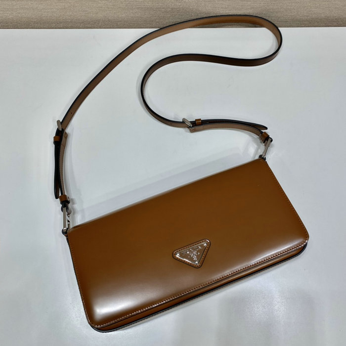 Prada Brushed leather Prada Femme bag Brown 1BD323