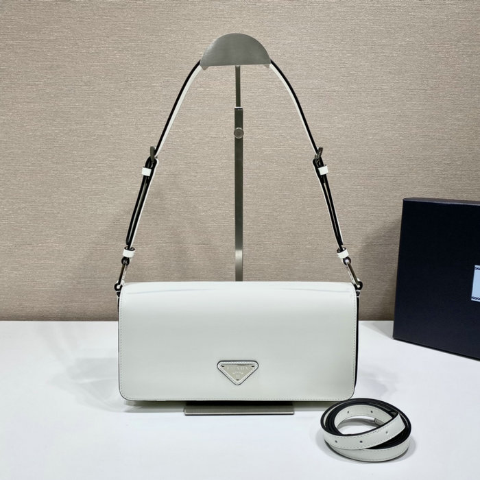 Prada Brushed leather Prada Femme bag White 1BD323