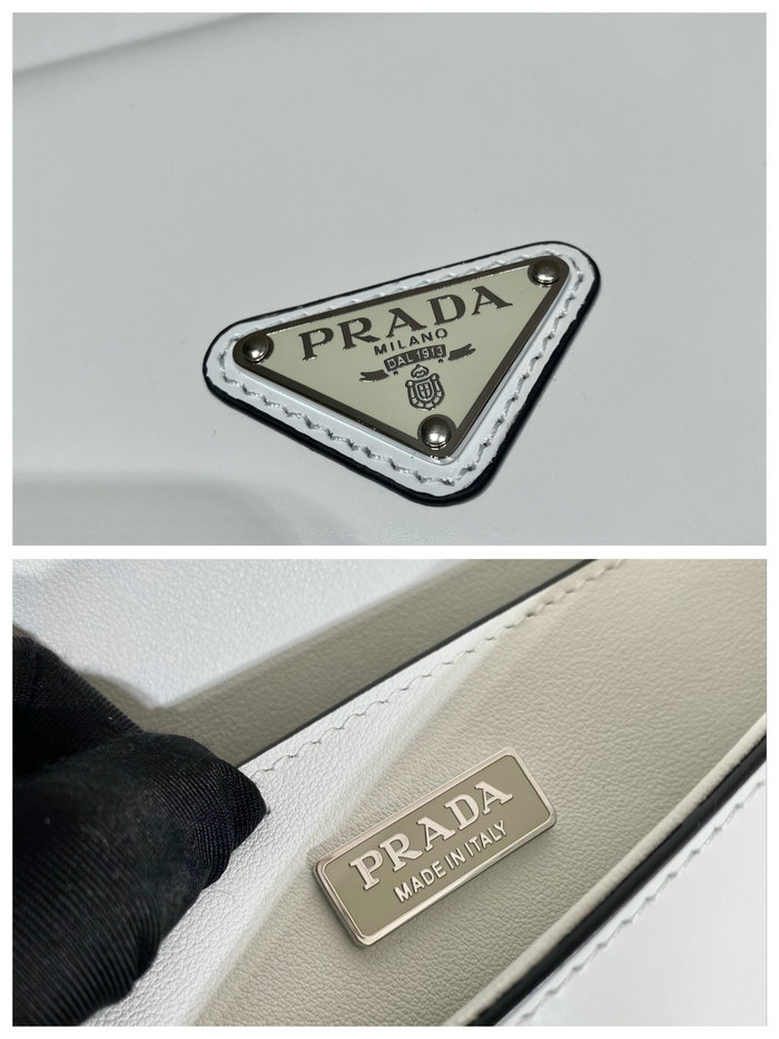 Prada Brushed leather Prada Femme bag White 1BD323